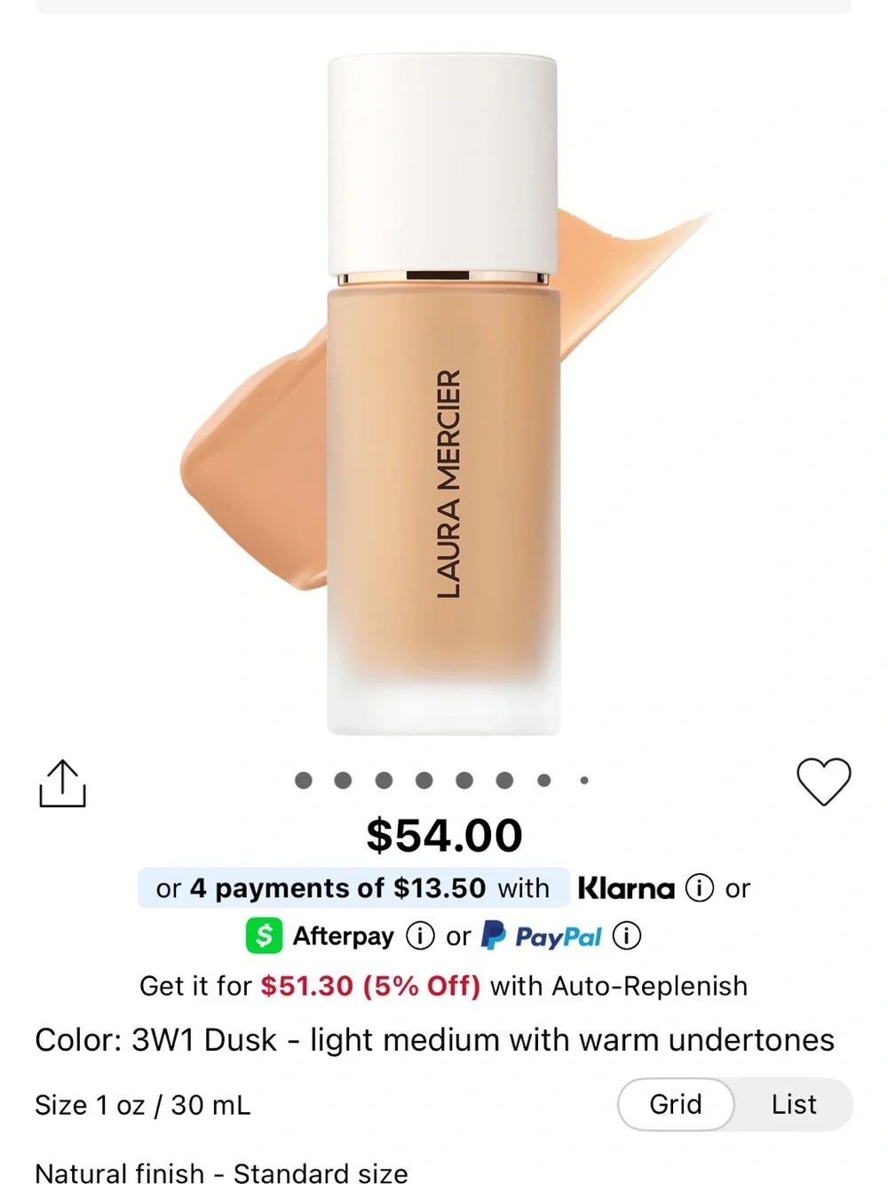 Laura Mercier Real Flawless Weightless Perfecting Foundation
